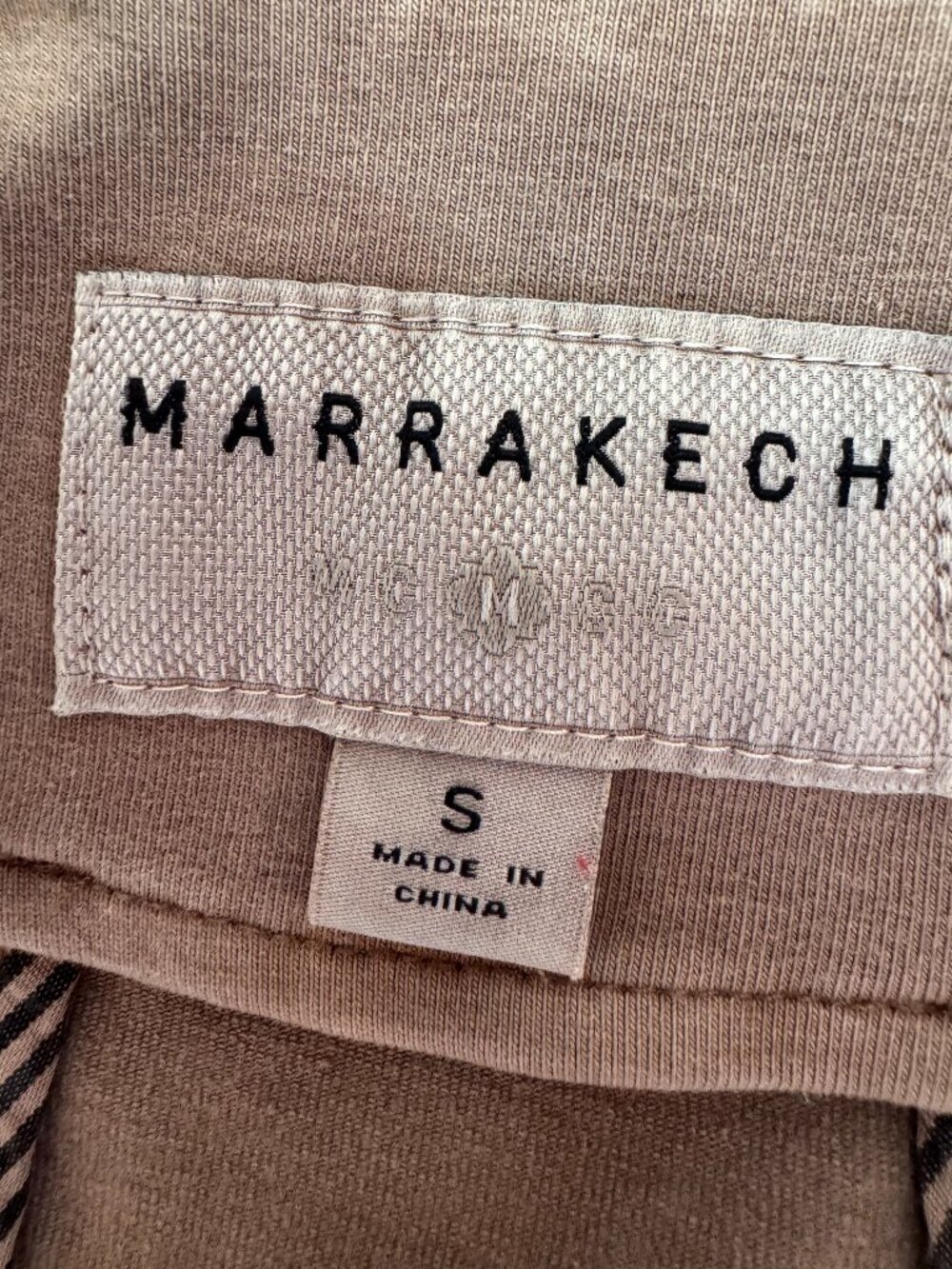 Marrakech Mollie Moto Jacket Anthro Fitted Stretch 3 Pocket Latte Color Small - Picture 8 of 10